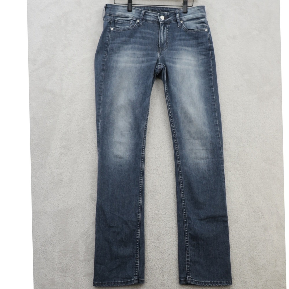 Calvin Klein Jeans Mens 28x32 Blue Straight Leg Faded Denim Pants Classic Wash